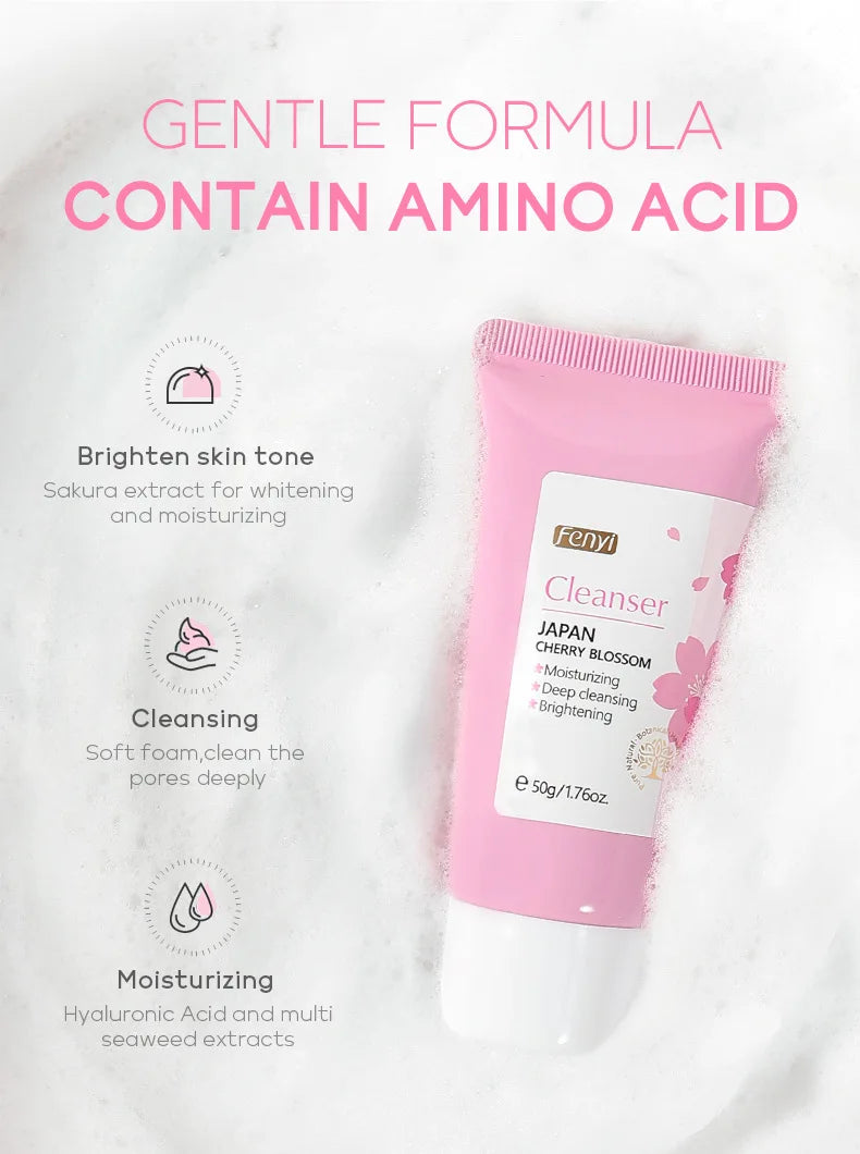 Green Tea Skin Care Face Wash – Moisturizing & Blackhead Removing Foam