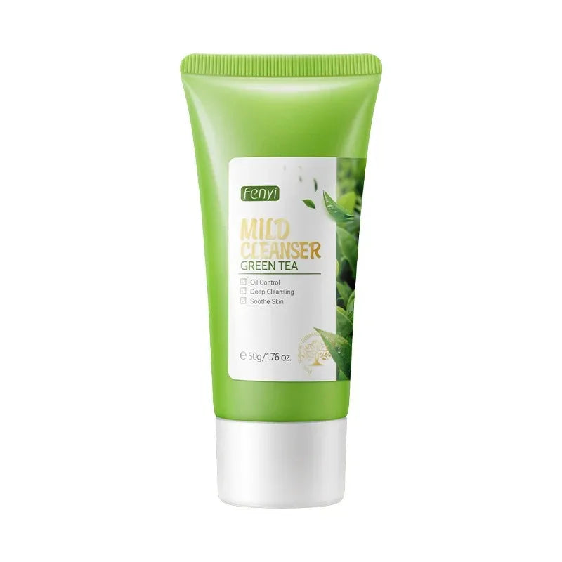 Green Tea Skin Care Face Wash – Moisturizing & Blackhead Removing Foam