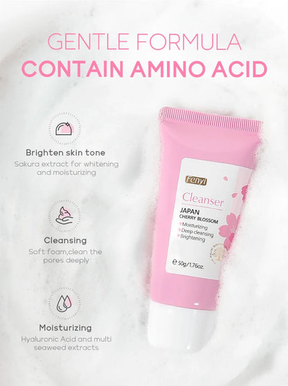 Green Tea Skin Care Face Wash – Moisturizing & Blackhead Removing Foam